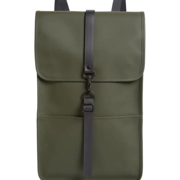 Rains Waterproof Mini Unisex Backback with Stap Sleeves - Picture 2 of 12